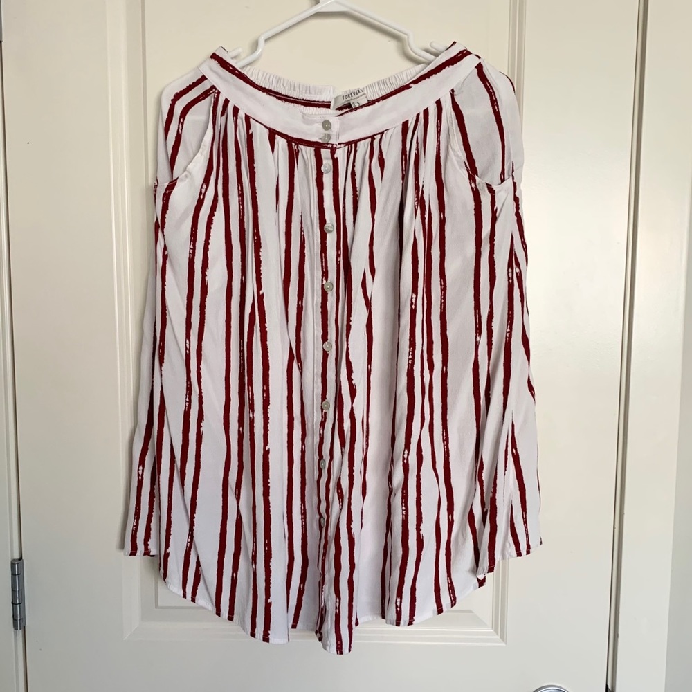 Midi stripe skirt